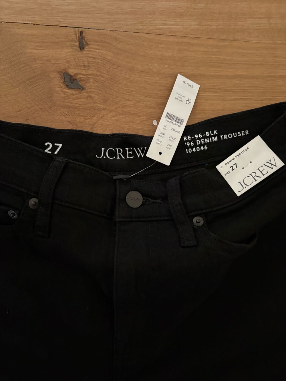 J. Crew Black ‘96 Denim Trousers